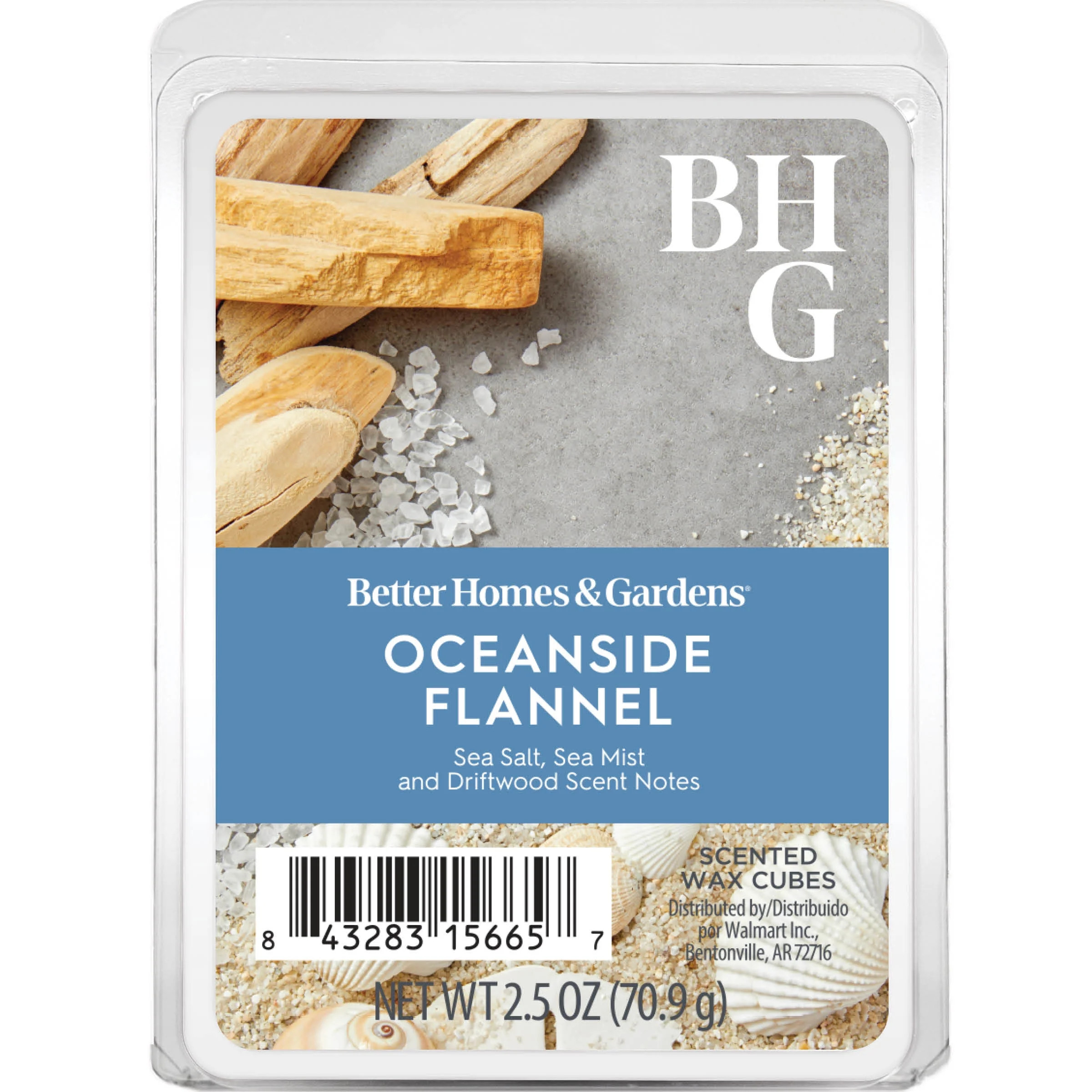 Oceanside Flannel Scented Wax Melts, Better Homes & Gardens, 2.5 oz (1-Pack) - Walmart.com | Walmart (US)