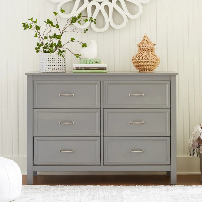 Charlie 6 Drawer 46.625" W Double Dresser | Wayfair North America