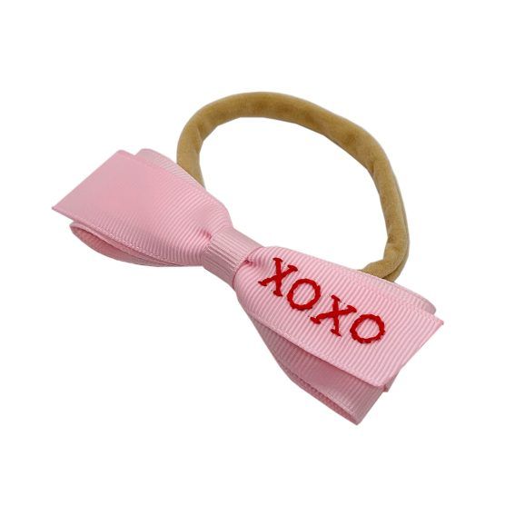 Winn and William XOXO Lottie Embroidered Bow | The Tot