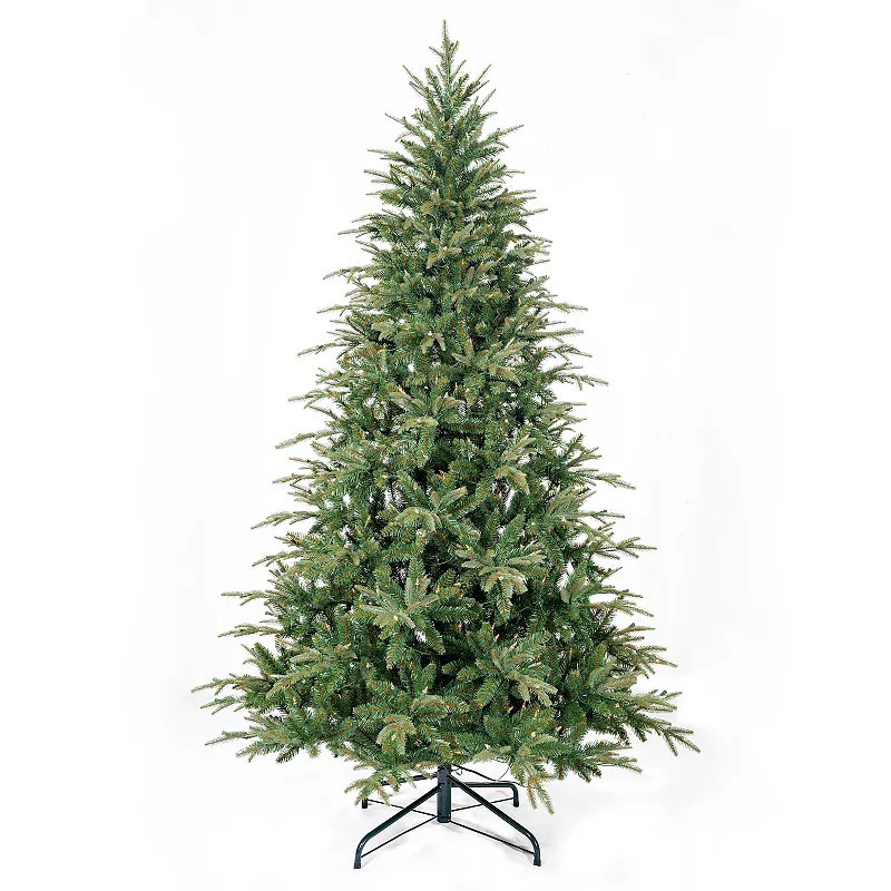 Kurt Adler 7.5-ft Pre-Lit Medium Grand Fir Artificial Christmas Tree, Green | Kohl's
