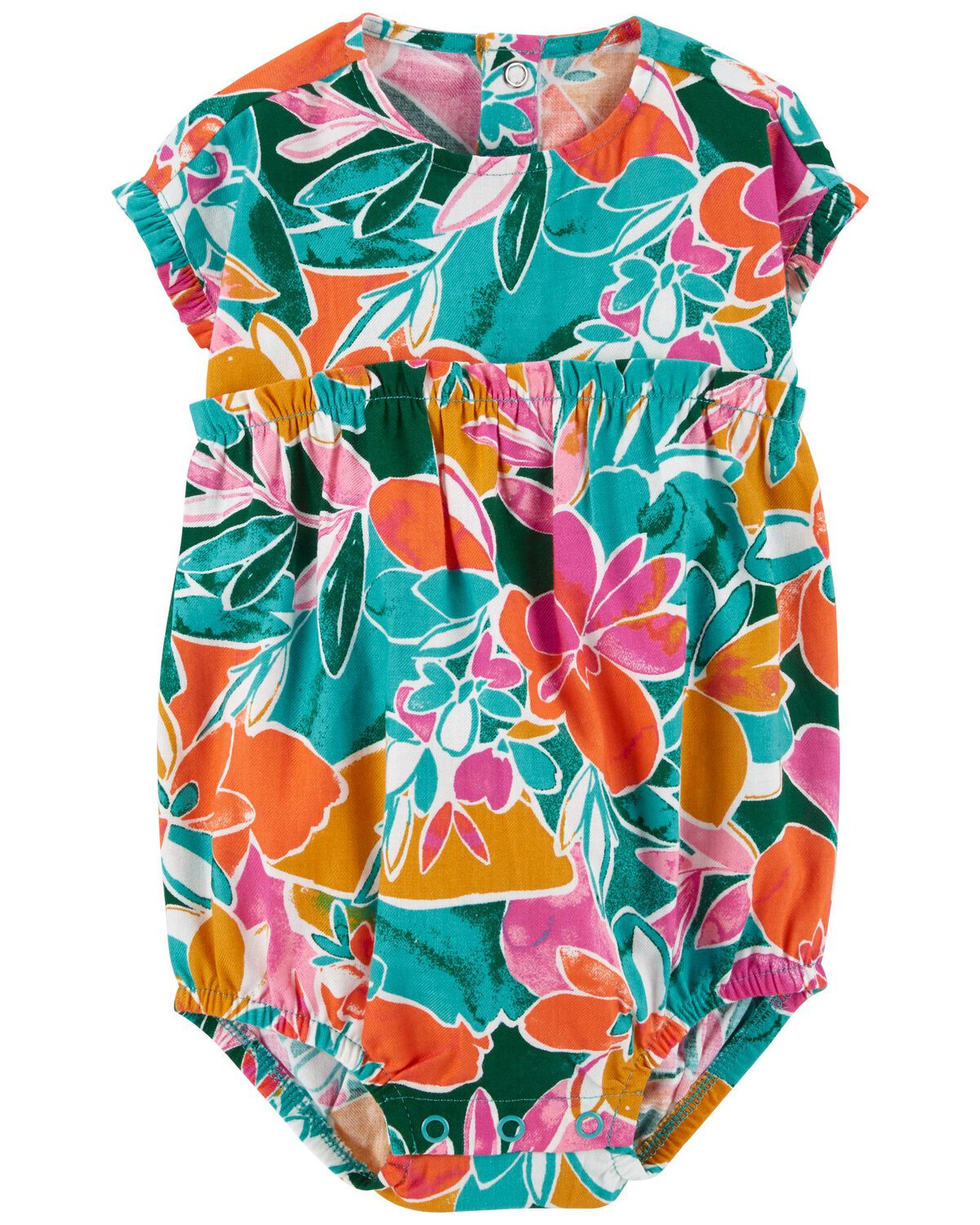 Green Baby Tropical Jersey Romper | carters.com | Carter's