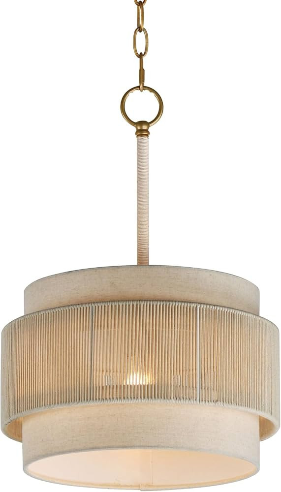 Maxim Lighting Seacliff 1-Light Single Pendant | Natural Aged Brass Finish | Transitional Single ... | Amazon (US)