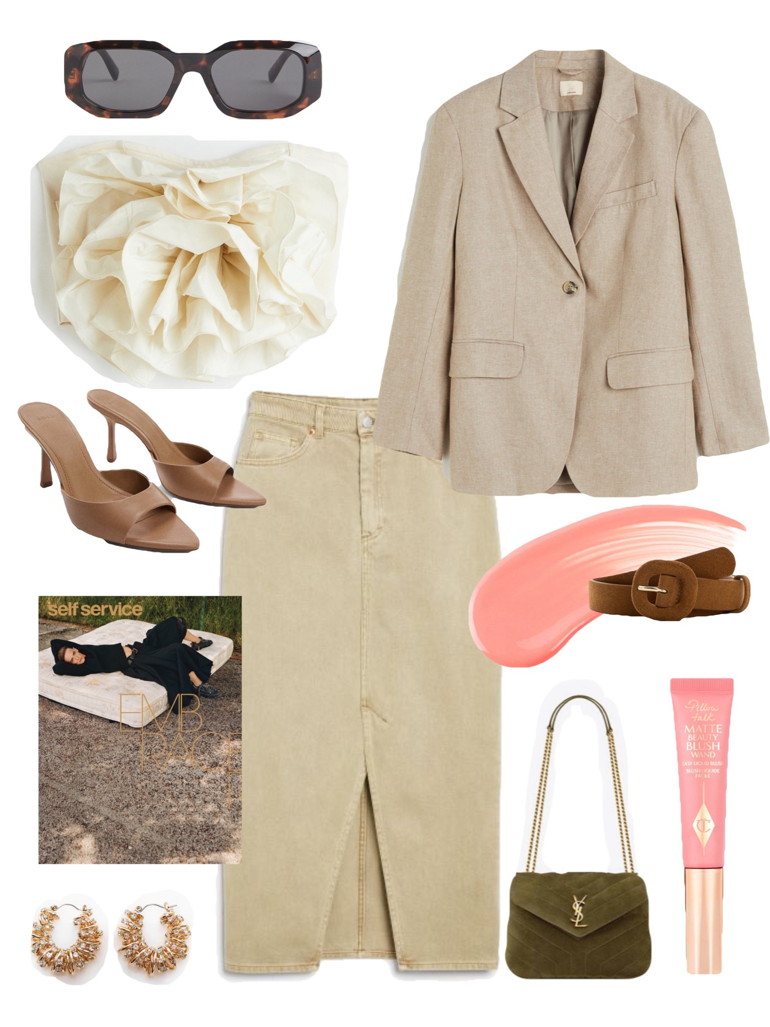 ON MY MIND 
#springoutfit #denimskirt #denimlook #blazer #oversizedblazer #hm #mango #shoes #beigeshoes #midiskirt #skirt #top #beigetop #blazer #beigeblazer 

#LTKunder50 #LTKFind #LTKunder100