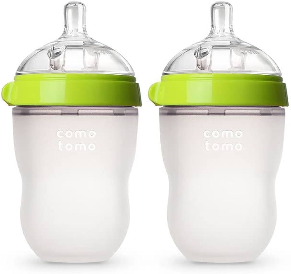 Comotomo Baby Bottle, Green, 8 oz (2 Count) | Amazon (US)