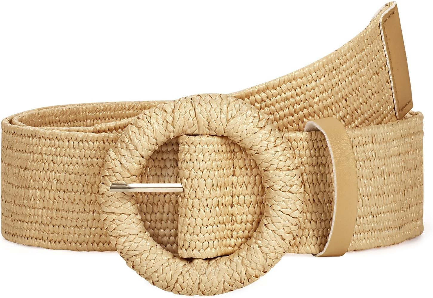 Straw Woven Elastic Belt for Women Stretchy Belts for Dress Fashion Boho Waist Belt Rattan Raffia... | Amazon (US)