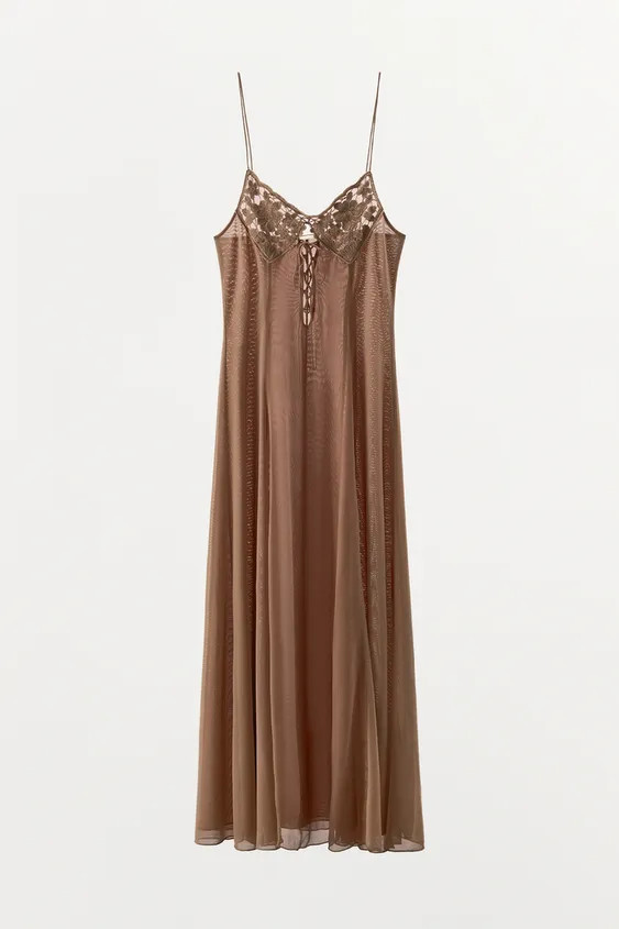 COMBINED CROCHET DRESS | Zara UK
