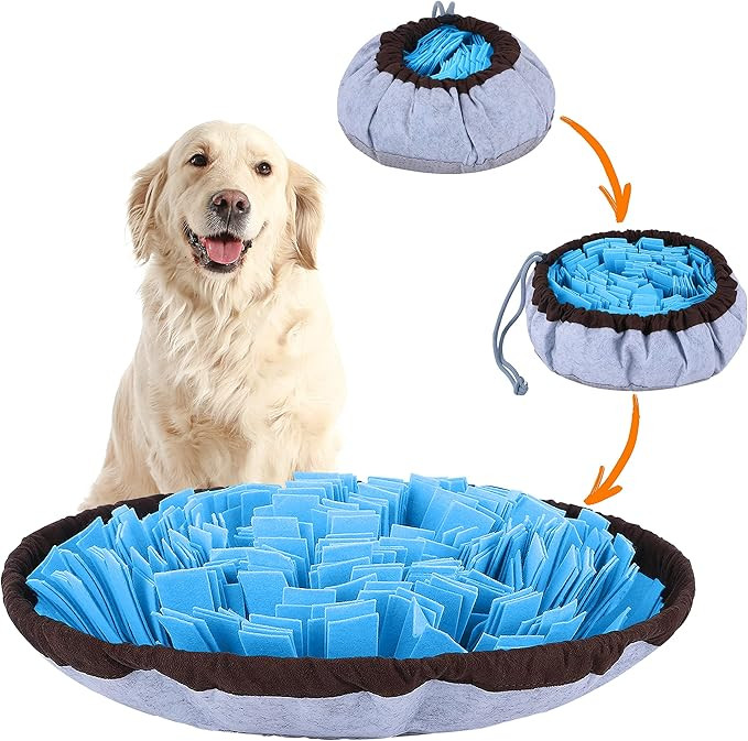 PET ARENA Adjustable Snuffle mat for Dogs, Dog Puzzle Toys, Enrichment Pet Foraging mat for Smell Tr | Amazon (US)