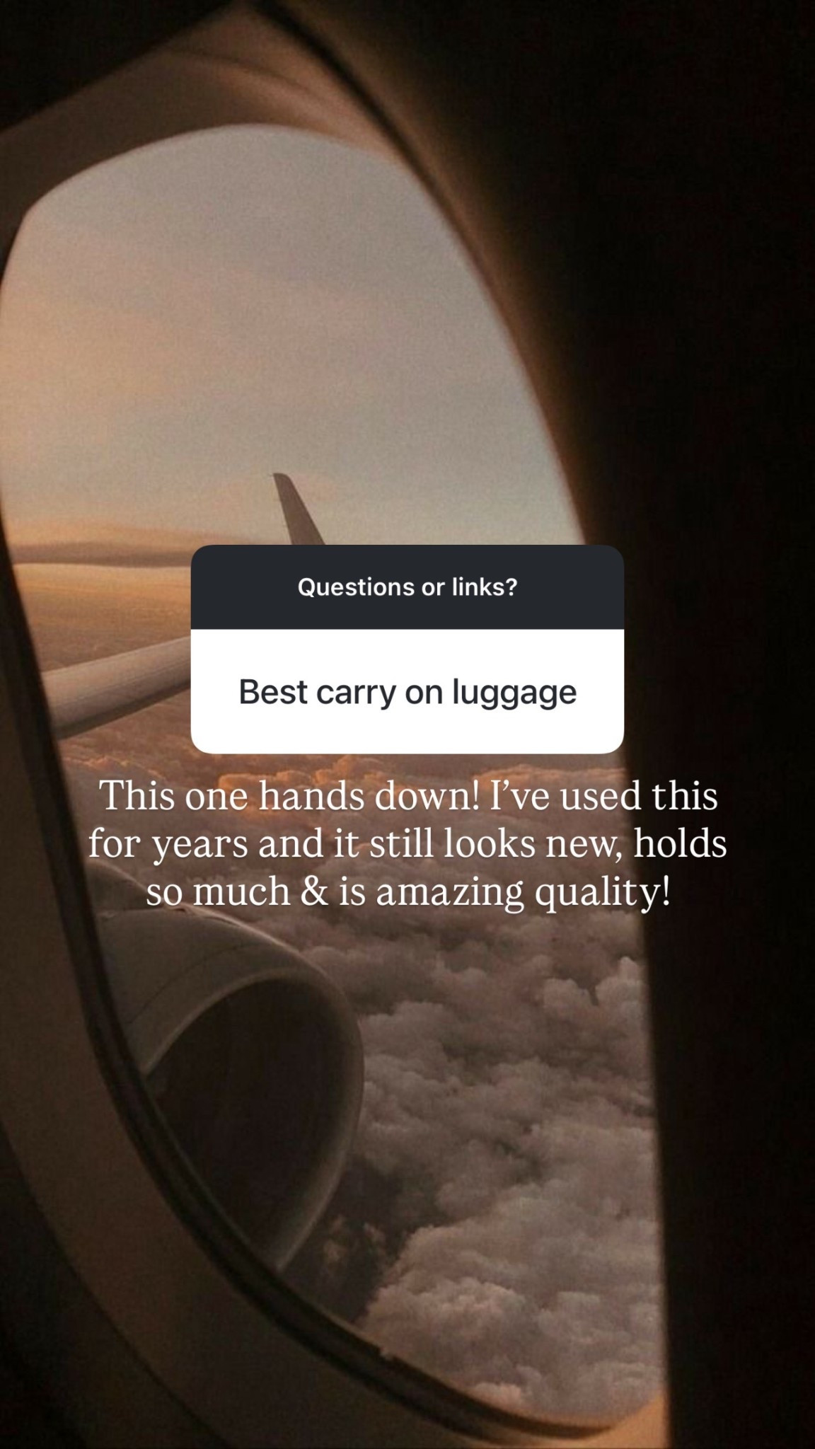 The best carry on luggage! 