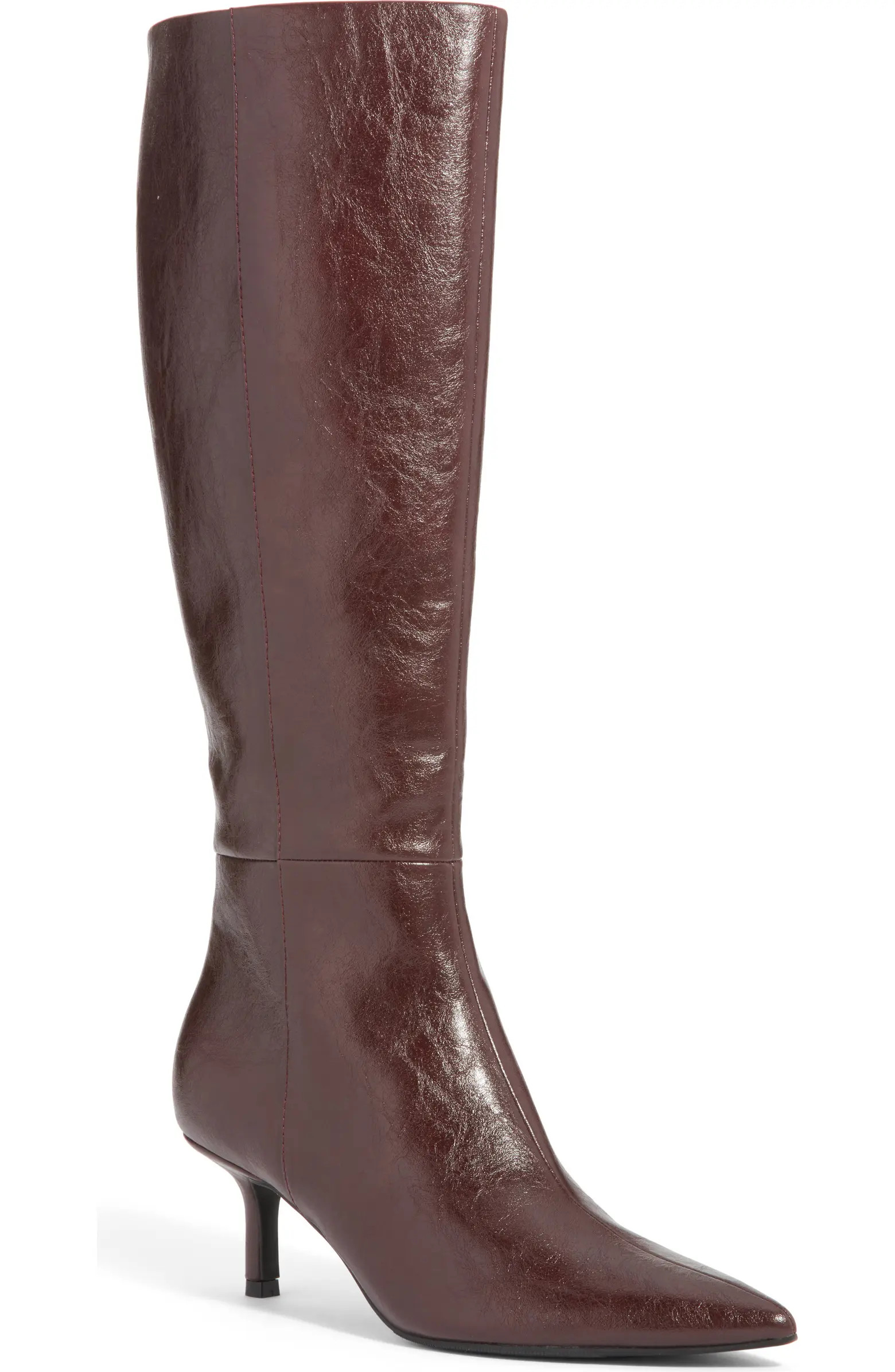 Elara Pointed Toe Knee High Boot (Women) | Nordstrom