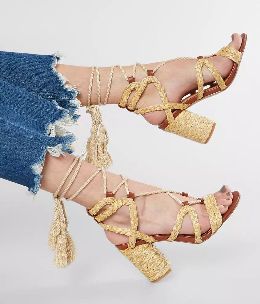 Renita Espadrille Heeled Sandal | Buckle