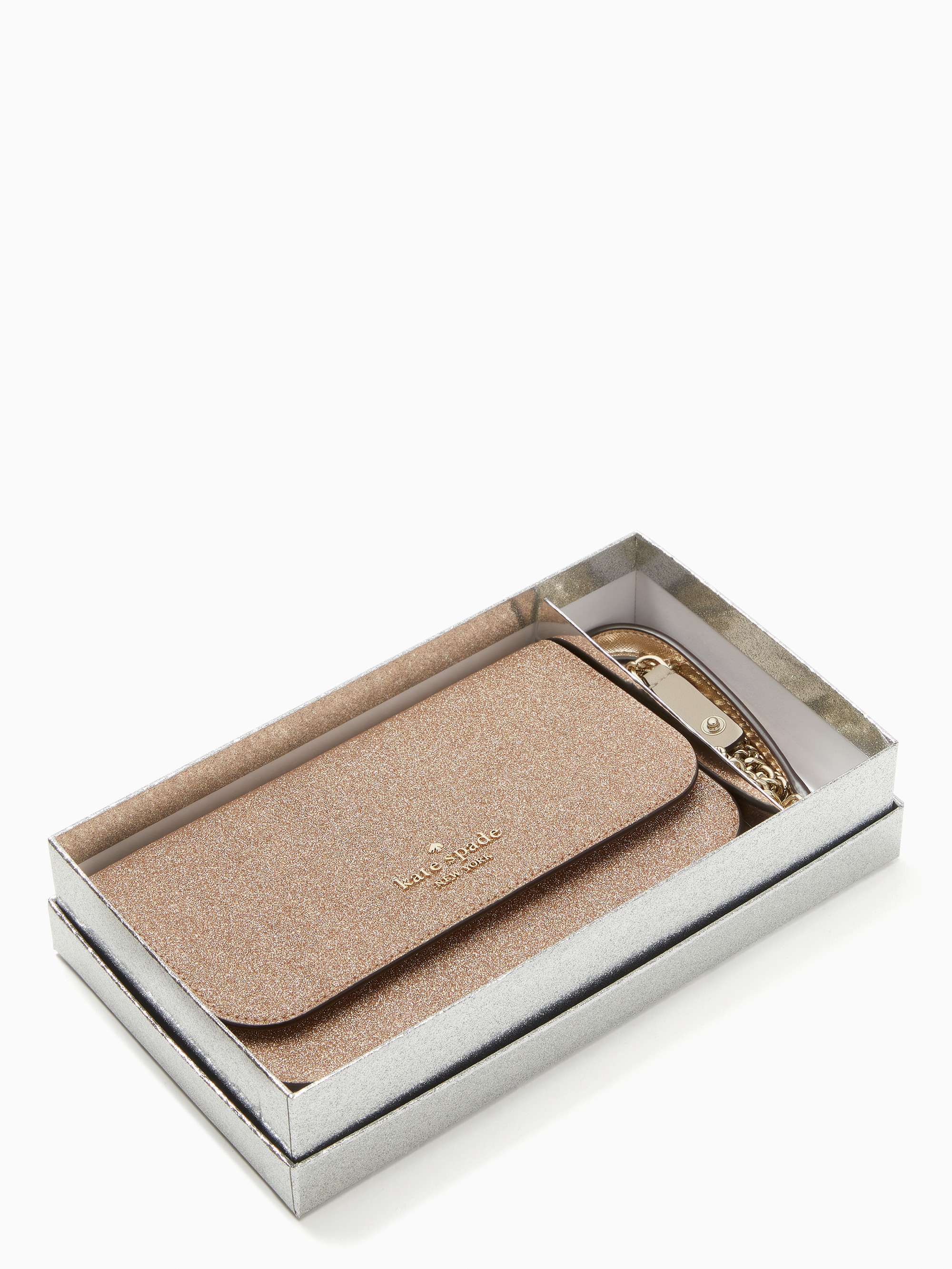 shimmy glitter boxed crossbody | Kate Spade Outlet