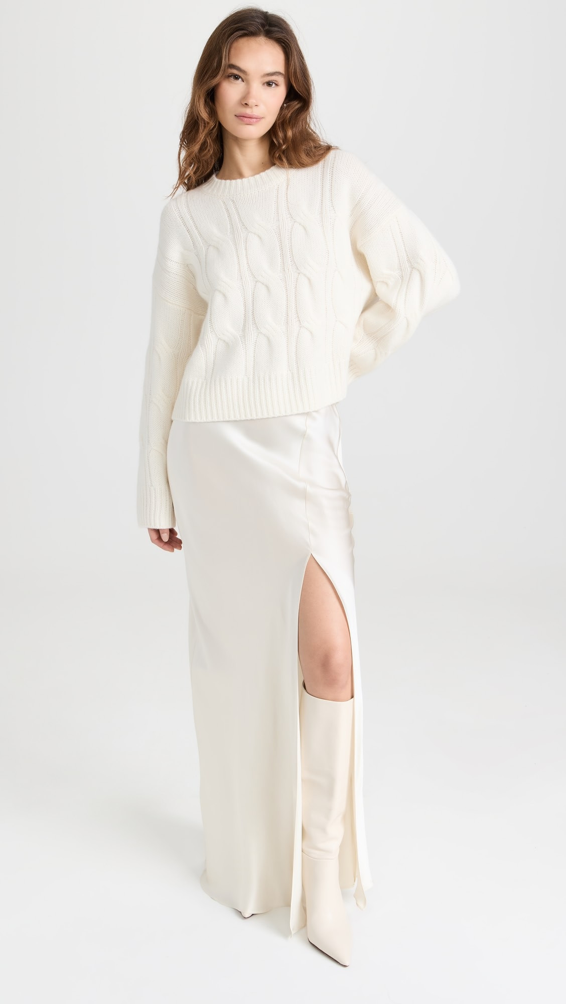 Cable Knit Cashmere Sweater | Shopbop