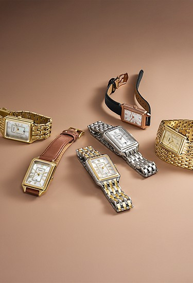 Raquel Three-Hand Date Two-Tone Stainless Steel Watch | Fossil (US)