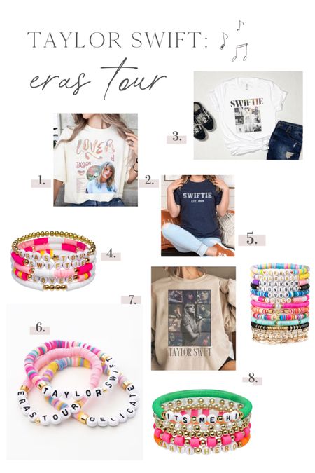 Taylor Swift eras tour concert merch, tees, and friendship bracelets from Amazon and Etsy

#LTKGiftGuide #LTKkids #LTKfamily