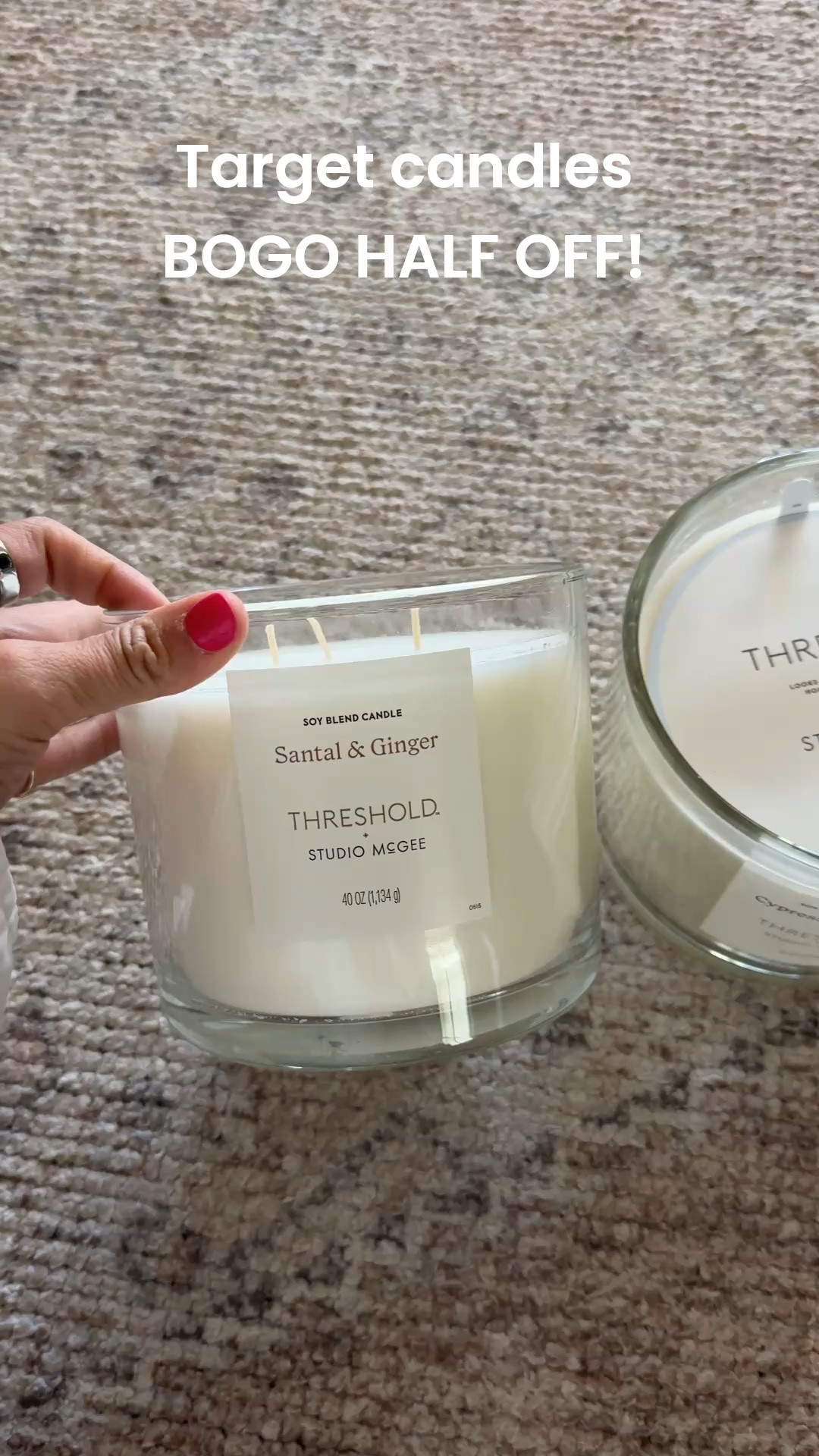 Target candles currently BOGO half off. These big boys are normally only $30, so $45 for both! 🙌🏼