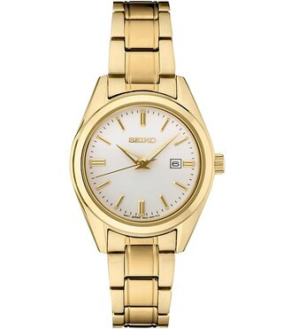 Women's Essential Quartz Analog Silver Dial Gold Stainless Steel Bracelet Watch | Dillard's