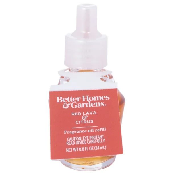 Red Lava Citrus Scented Fragrance Oil Refill, Better Homes & Gardens, 24 ml, use with Better Home... | Walmart (US)