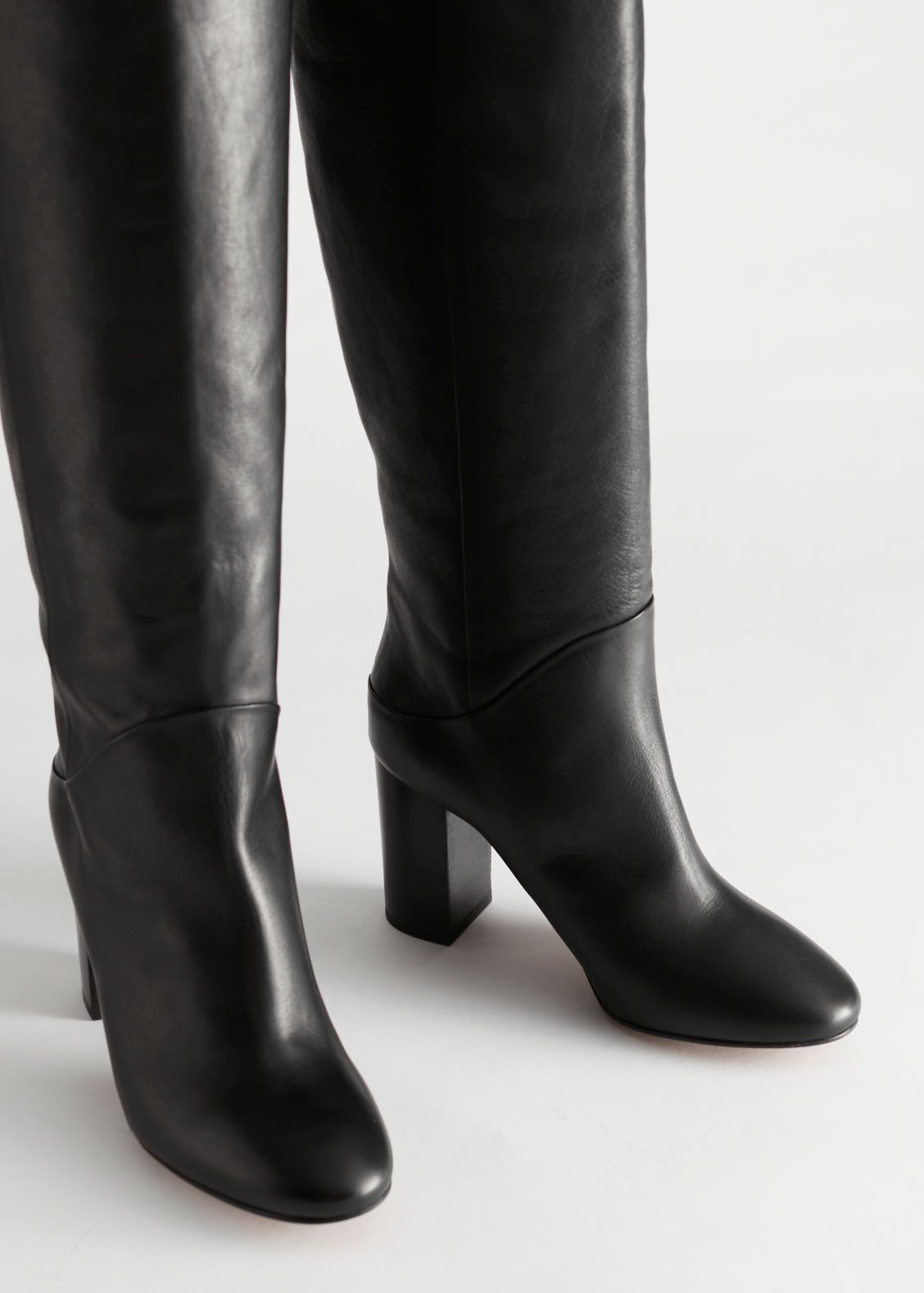 Chrome Free Tanned Leather Knee High Boots | & Other Stories (EU + UK)