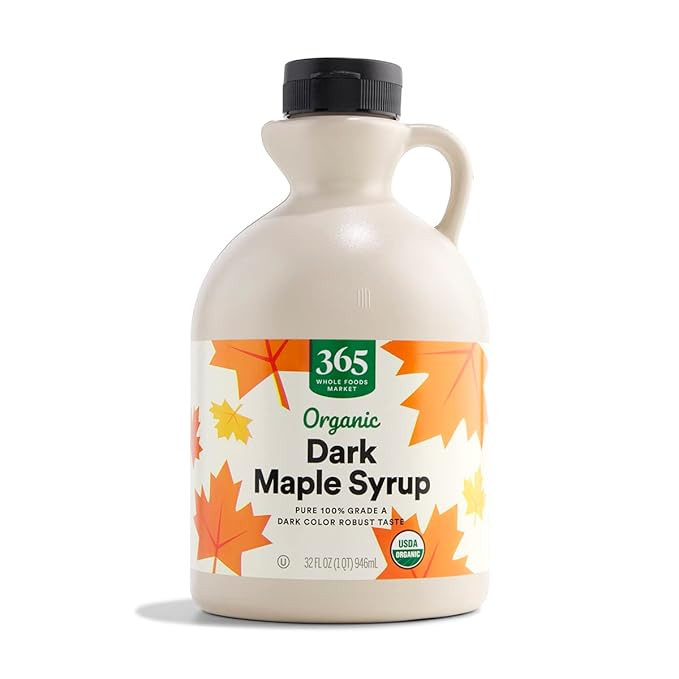 365 by Whole Foods Market, Organic Grade A Dark Maple Syrup, 32 Fl Oz | Amazon (US)