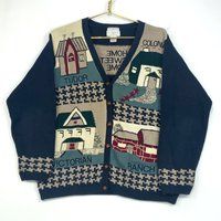 Vintage Christopher & Banks Farm Women's Knit Cardigan Medium Grandma Sweater | Etsy (CAD)