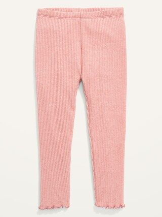 Full-Length Rib-Knit Leggings for Toddler Girls | Old Navy (US)