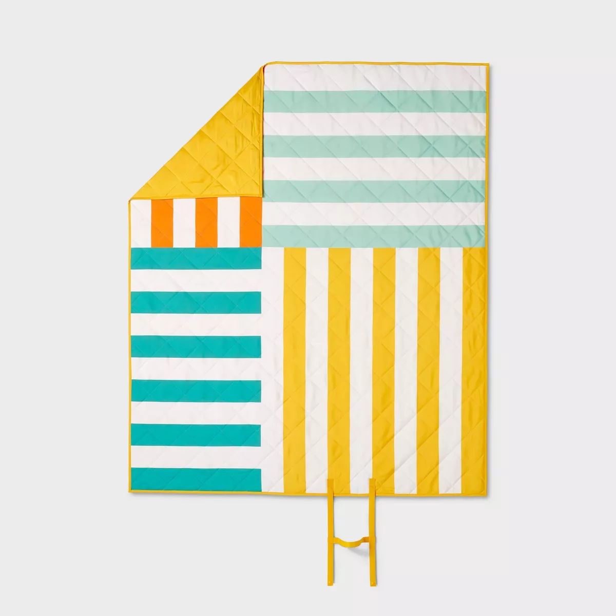 Picnic Blanket Yellow Broken Striped - Sun Squad™ | Target