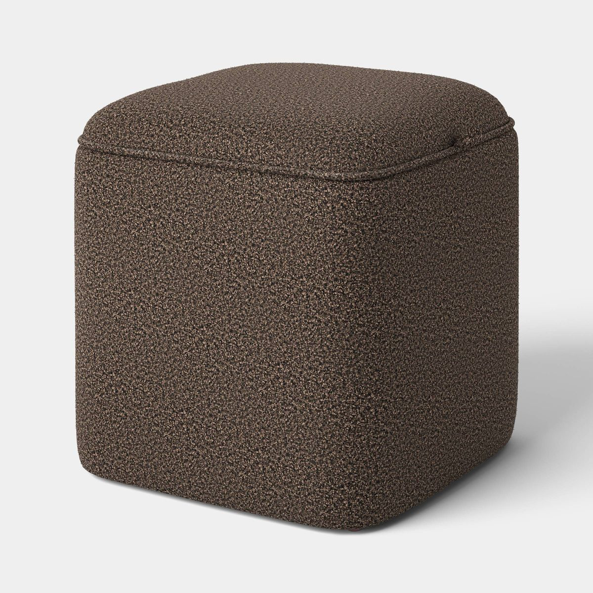 Upholstered Storage Cube with Rounded Corners Dark Brown - Threshold\u2122 | Target