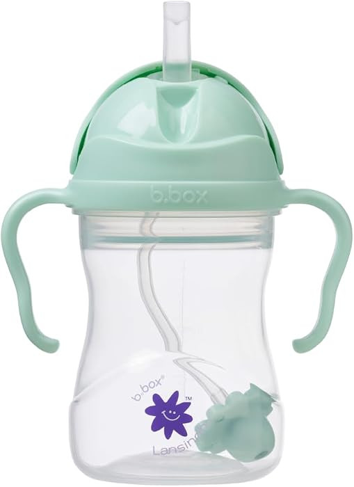 Lansinoh b.box Weighted Straw Sippy Cup, Pistachio, 8 Ounce | Amazon (US)