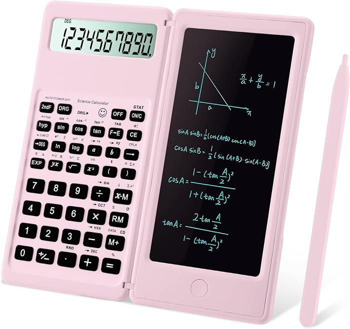 Scientific Calculators,IPepul Multi-Functional Pink Kawaii Calculator with Algebra, Trigonometry,... | Amazon (US)