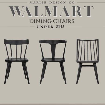 Walmart Dining Chairs | pottery barn dining chair dupe | black dining chairs | affordable dining chairs | walmart finds | Walmart home decor | Windsor dining chair | wishbone dining chair 

#LTKstyletip #LTKhome #LTKsalealert