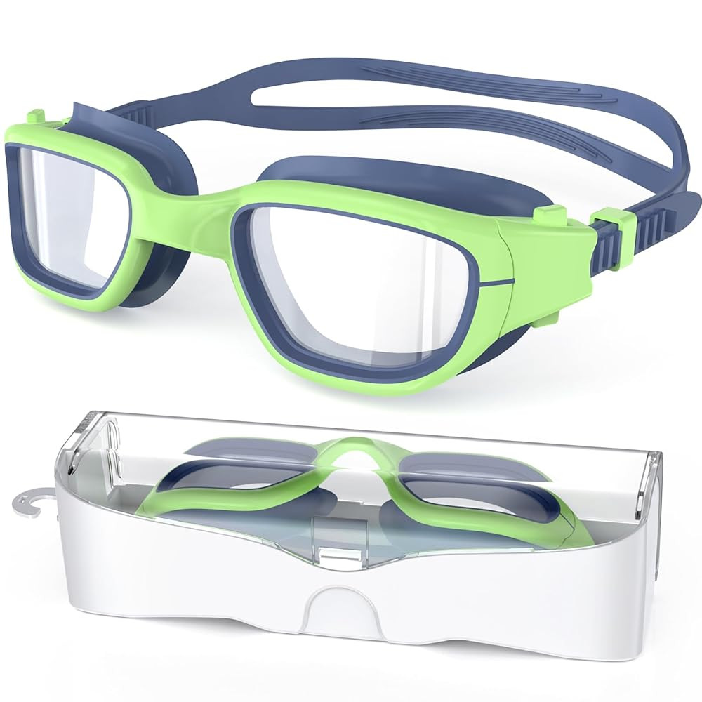 Kids Swim Goggles,Swimming Goggles for Kids 6-14, Anti-Fog UV Protection Pool Glasses for Boys Gi... | Amazon (US)