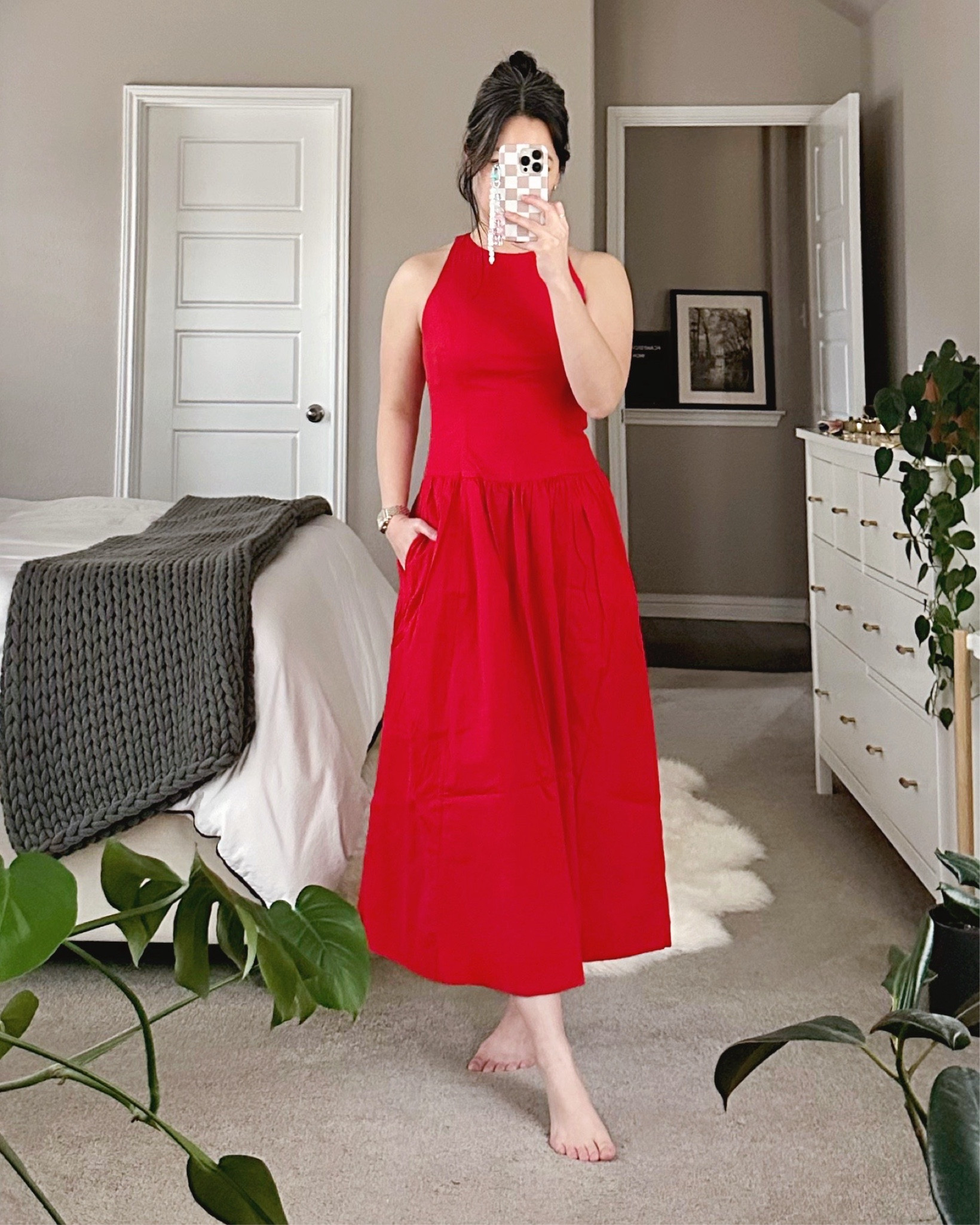 @abercrombie sale! picked up this beautiful red drop waist midi dress w/pockets, wearing size S petite 💯 {02.09.25}

red dress, drop waist dress, dress with pockets, red midi dress

#LTKPetite #LTKSaleAlert #LTKOver40