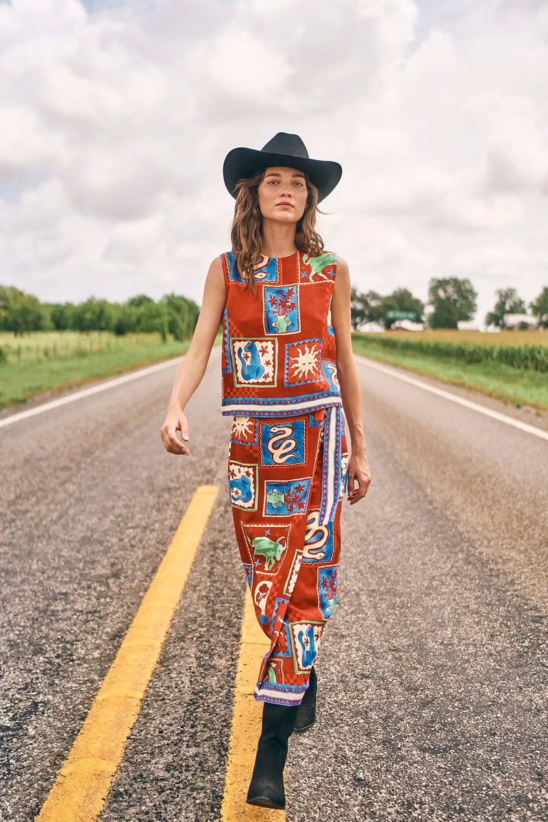 Paloma Wrap Skirt | Hunter Bell