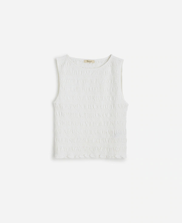 Smocked Boatneck Tank | Madewell