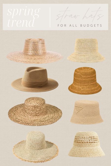 Spring trend // straw hats #hat #strawhat #summerhat #vacay #resortwear #springhat #buckethat #designerhat #target #amazon #h&m #revolve #lackofcolor #palmahat 

#LTKSeasonal #LTKstyletip #LTKunder100