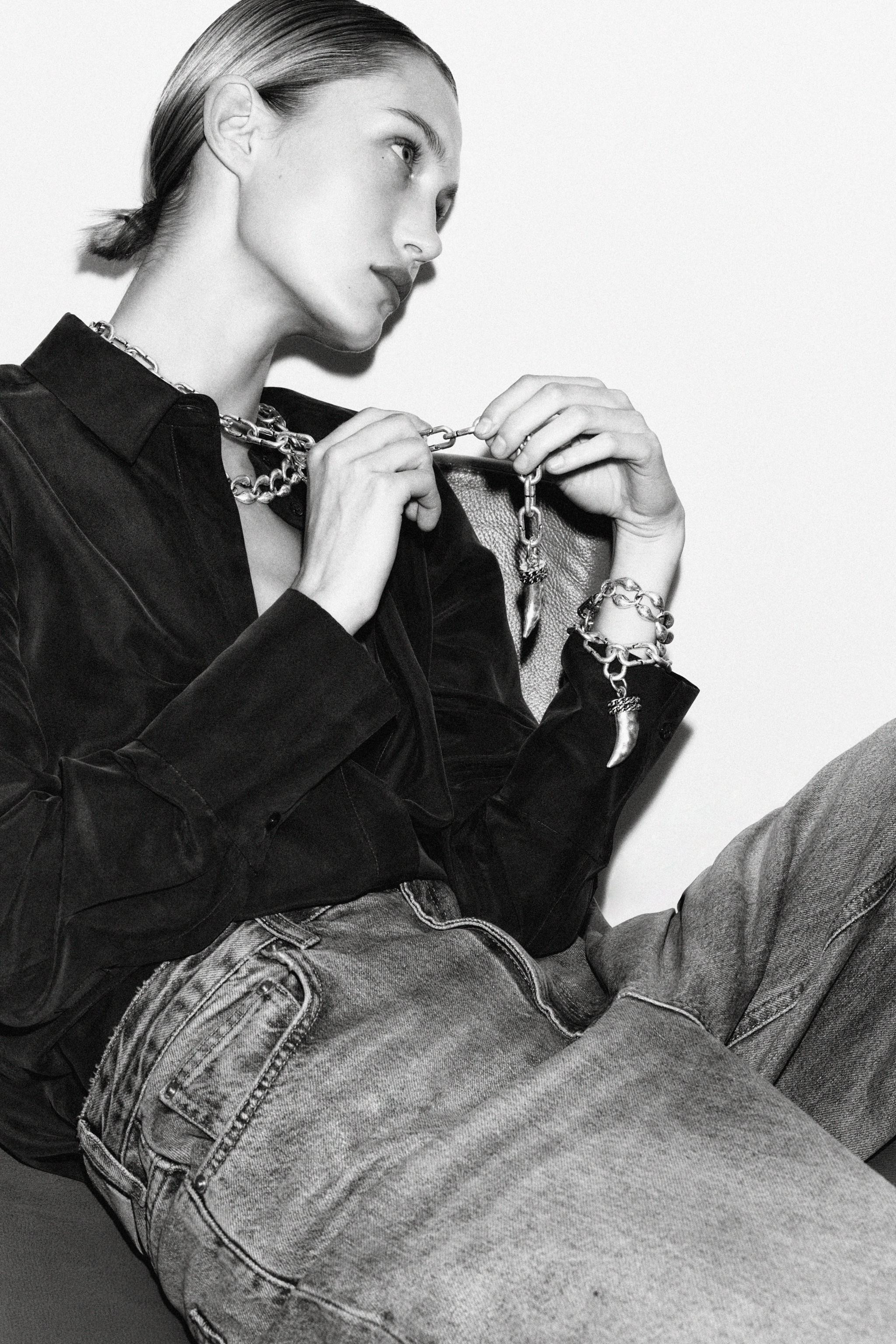 METAL HORN NECKLACE | Zara US