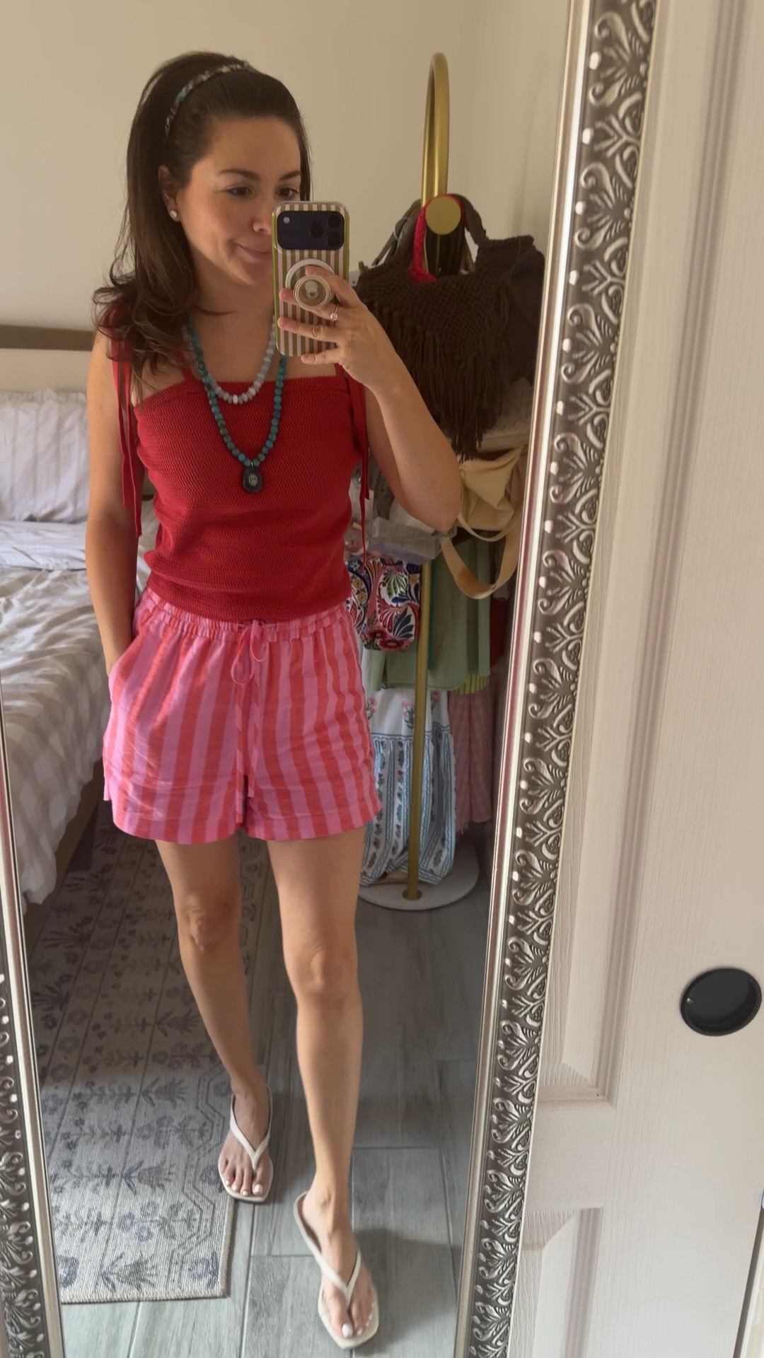 red top + pink stripe shorts = the summer color combo nobody talks about enough

Top small
Shorts XS

#LTKootd #LTKPetite