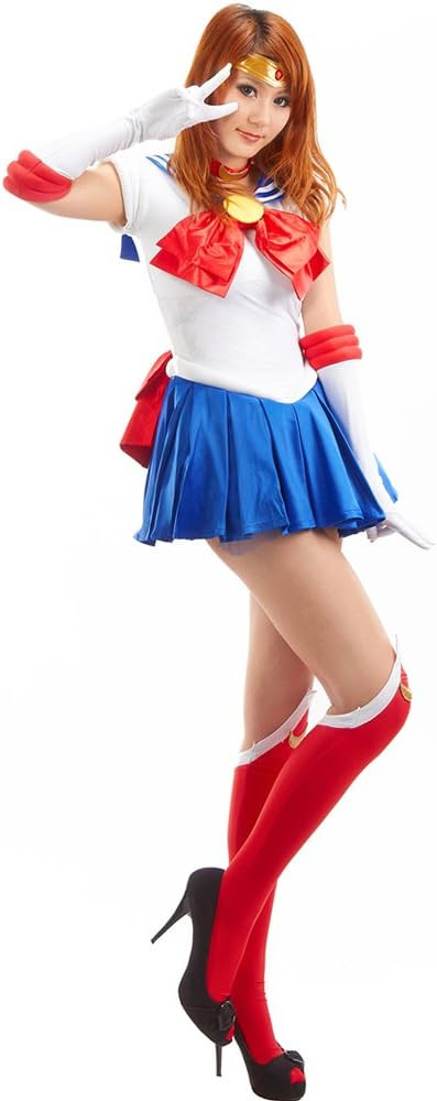 Women's Tsukino Usagi Adult Cosplay Costume 7 Pcs Set | Amazon (US)