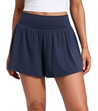 CRZ YOGA Softretch 2 in 1 Flowy Shorts | High Waisted, Buttery Soft, Stretchy, Causal, Pockets, f... | Amazon (US)