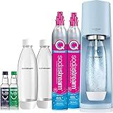 SodaStream Terra Sparkling Water Maker Bundle (Misty Blue), with CO2, DWS Bottles, and Bubly Drops F | Amazon (US)