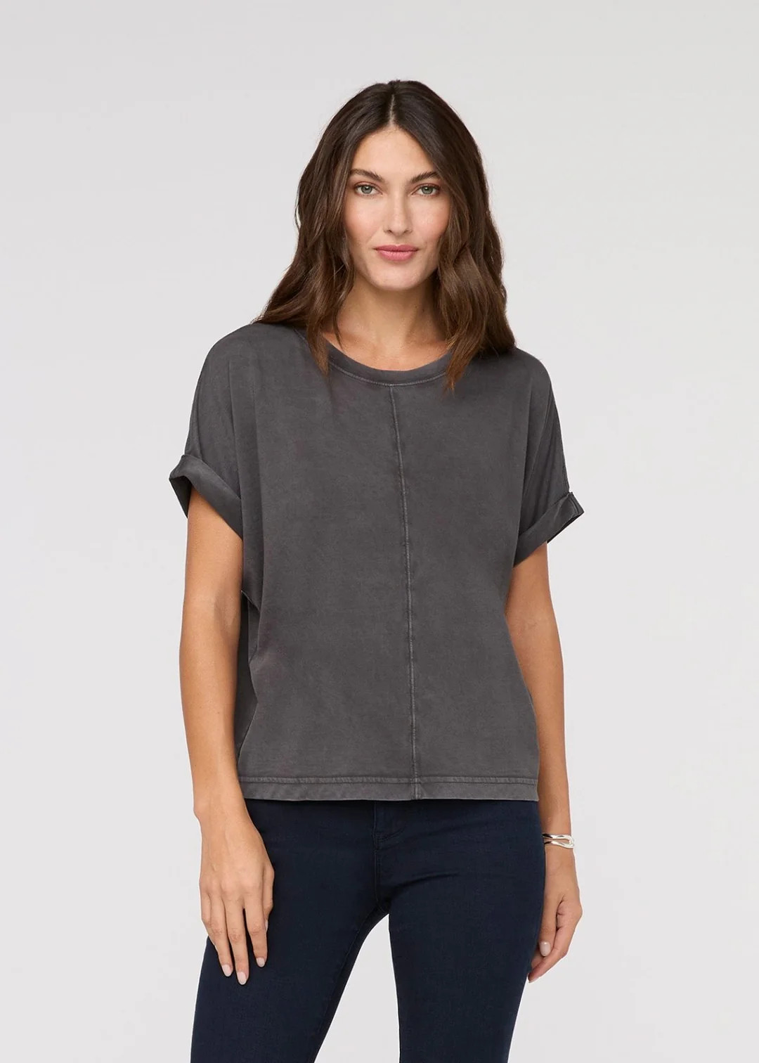 PurePima Dolman Tee - Washed Grey | DUER