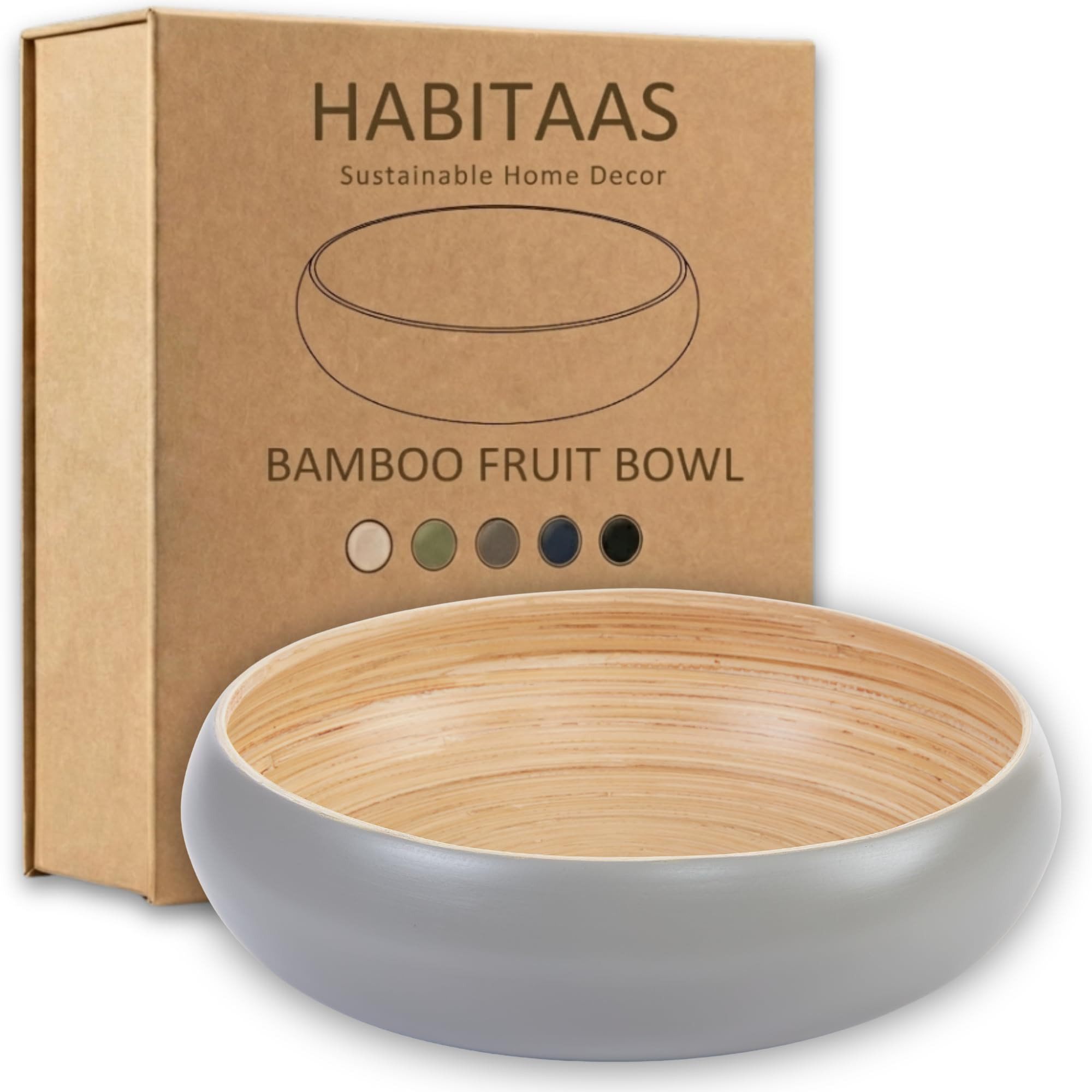 Fruit Bowl For Kitchen Counter, Decorative Bowl, Large Serving Bowl Or Fruit Basket For Kitchen D... | Amazon (US)