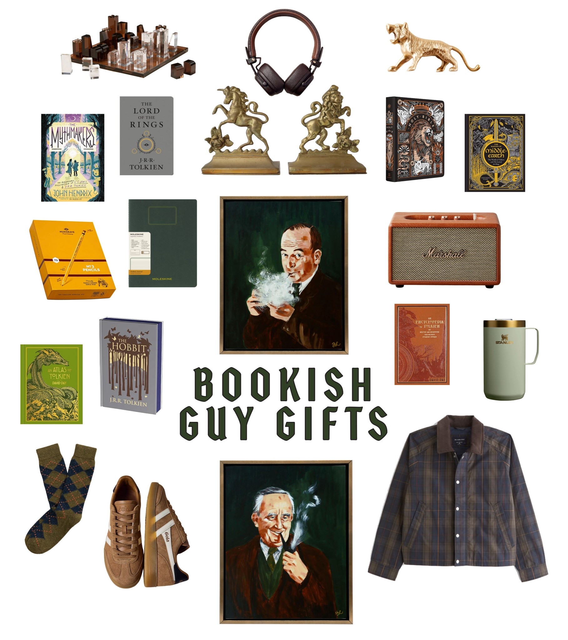A fun selection of literary themed gifts for the book loving fellas; how amazing are those vintage bookends?!

#LTKMens #LTKHoliday #LTKGiftGuide