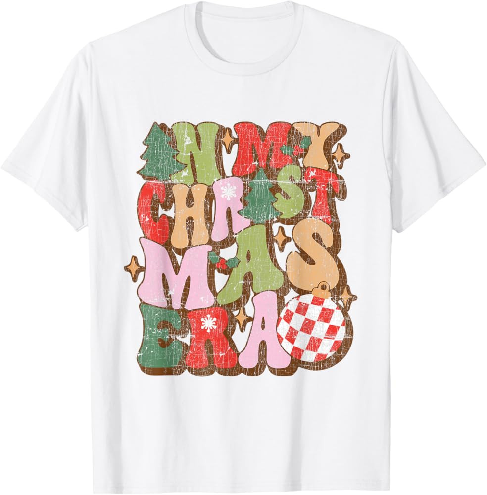 In My Christmas Era Retro Christmas T-Shirt | Amazon (US)
