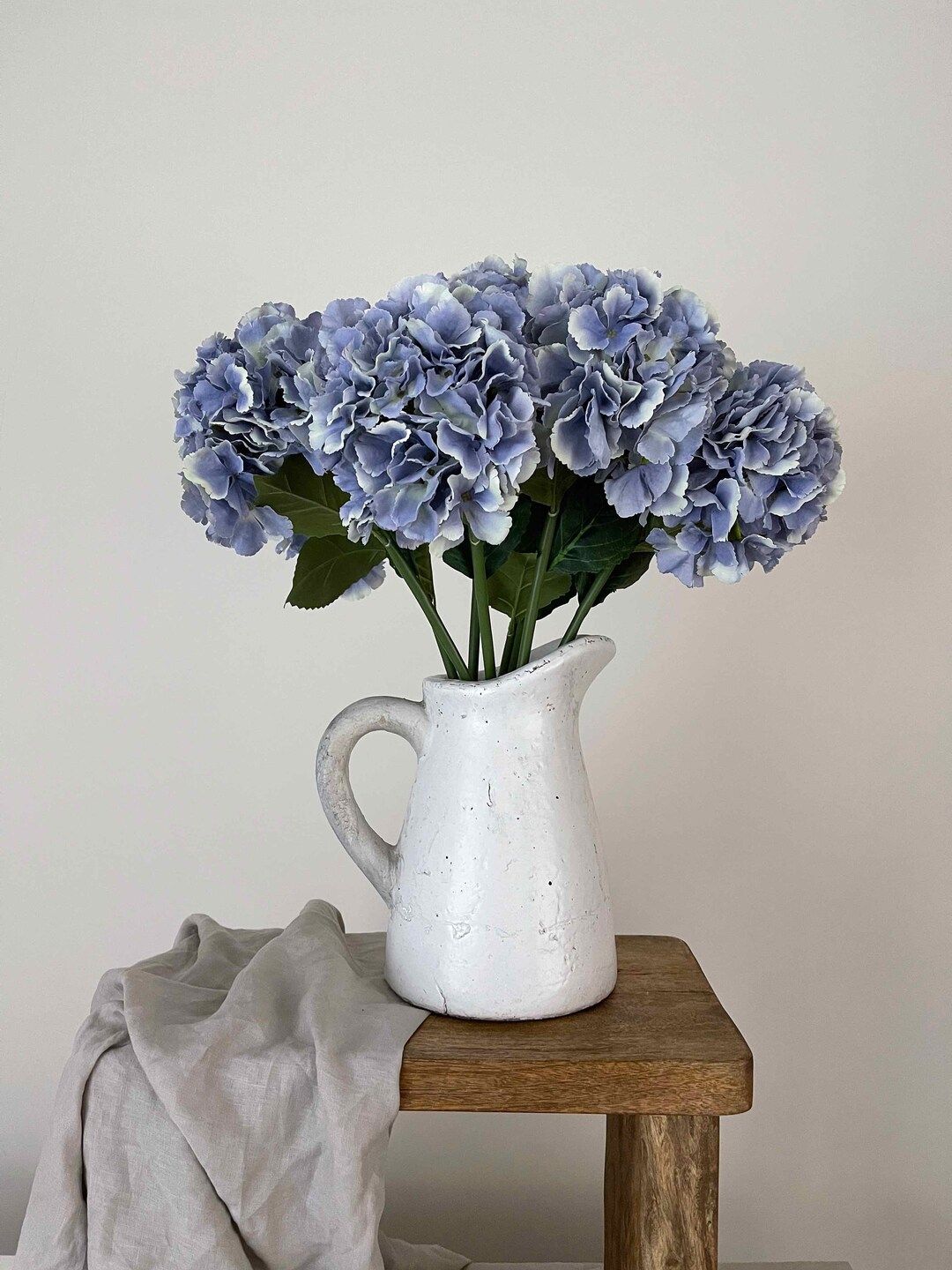 Faux Blue Hydrangea, Artificial Hydrangea, Faux Flowers, Artificial Flowers, Blue Flowers, Faux F... | Etsy (UK)