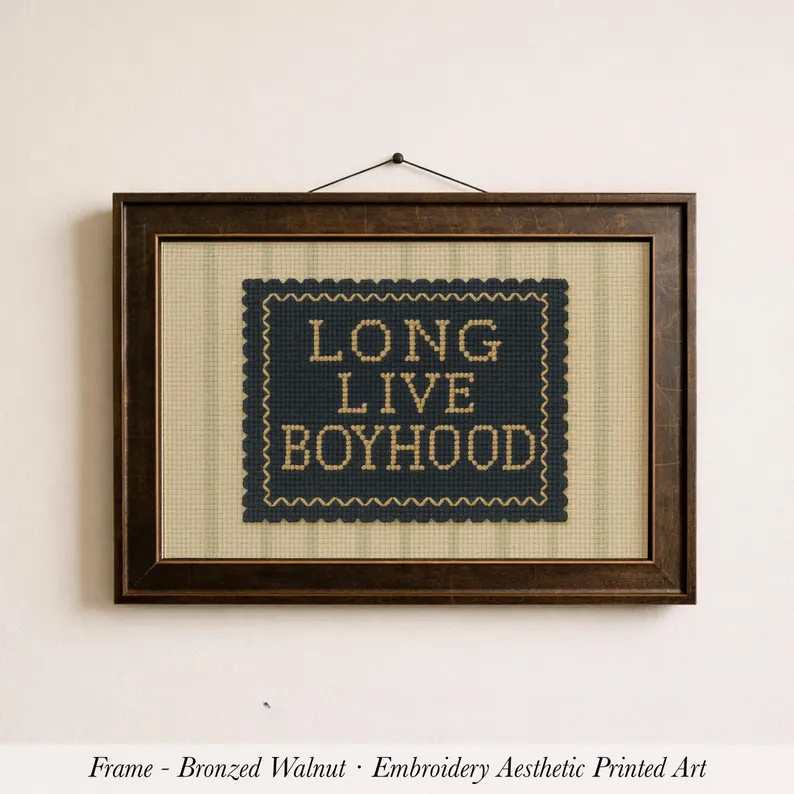 Long Live Boyhood Print ∙ Vintage Boy Room Art - Etsy | Etsy (US)