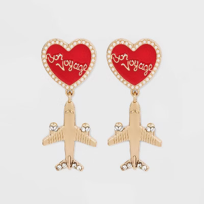 SUGARFIX by BaubleBar 'Jetsetter' Drop Earrings - Red | Target