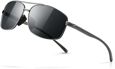 SUNGAIT Ultra Lightweight Rectangular Polarized Sunglasses UV400 Protection | Amazon (US)