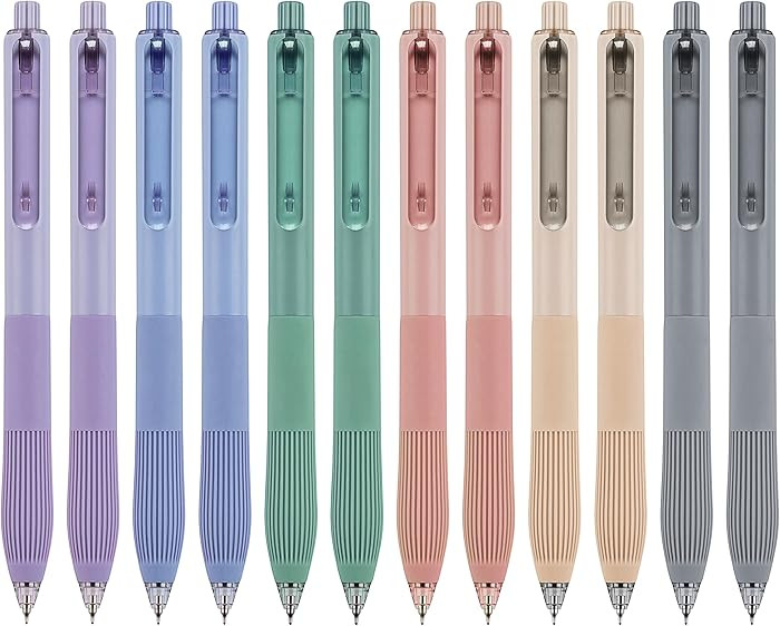 Linbsunne Gel Pens Black Ink Pens for Office 0.5mm Fine Point Pens Smooth Writing Retractable Wor... | Amazon (US)