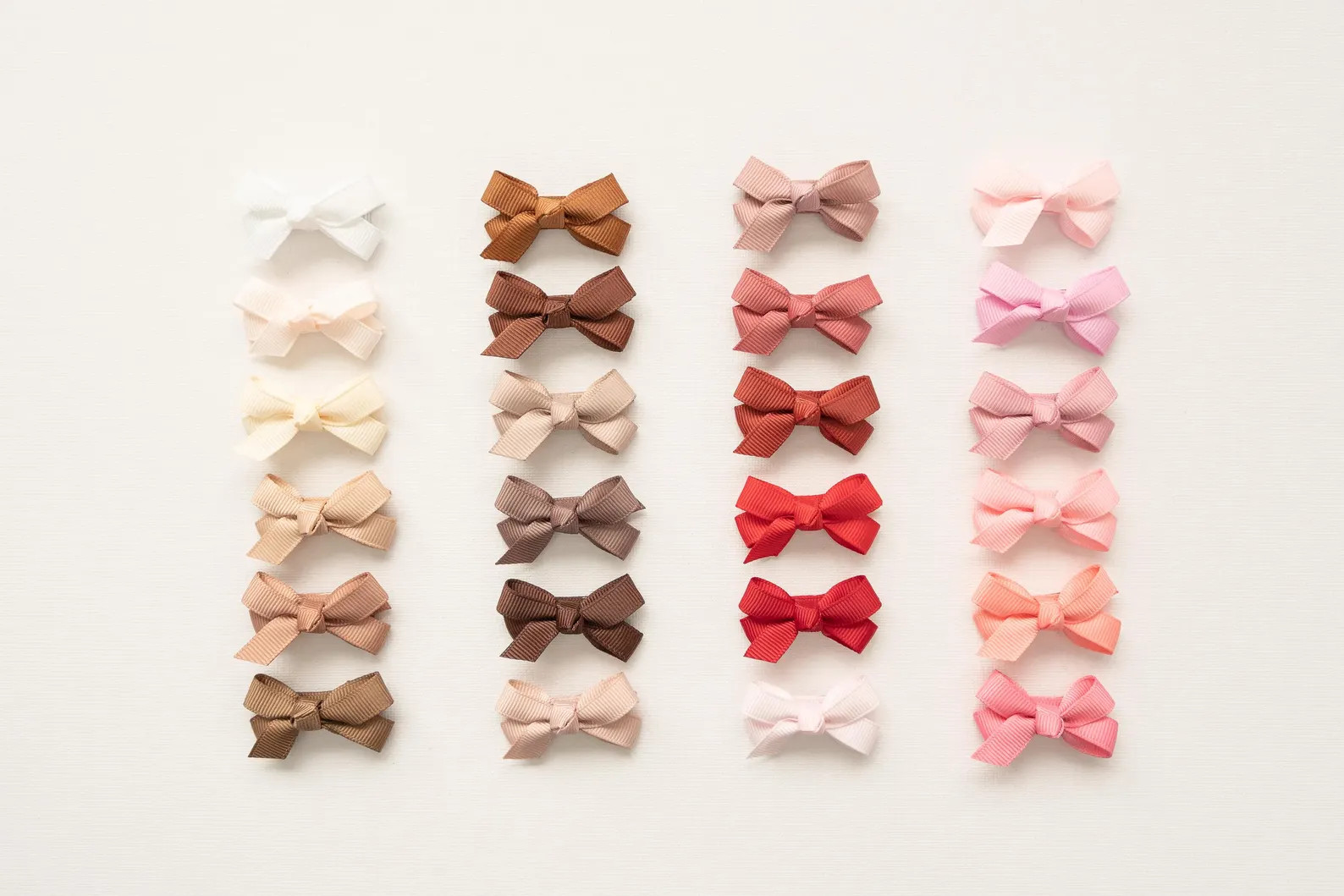 MINI Bow Snap Clips, Baby Girl Hair Clips, Girl Hair Accessory, Toddler Hair Clip, Fringe Clip, H... | Etsy (US)